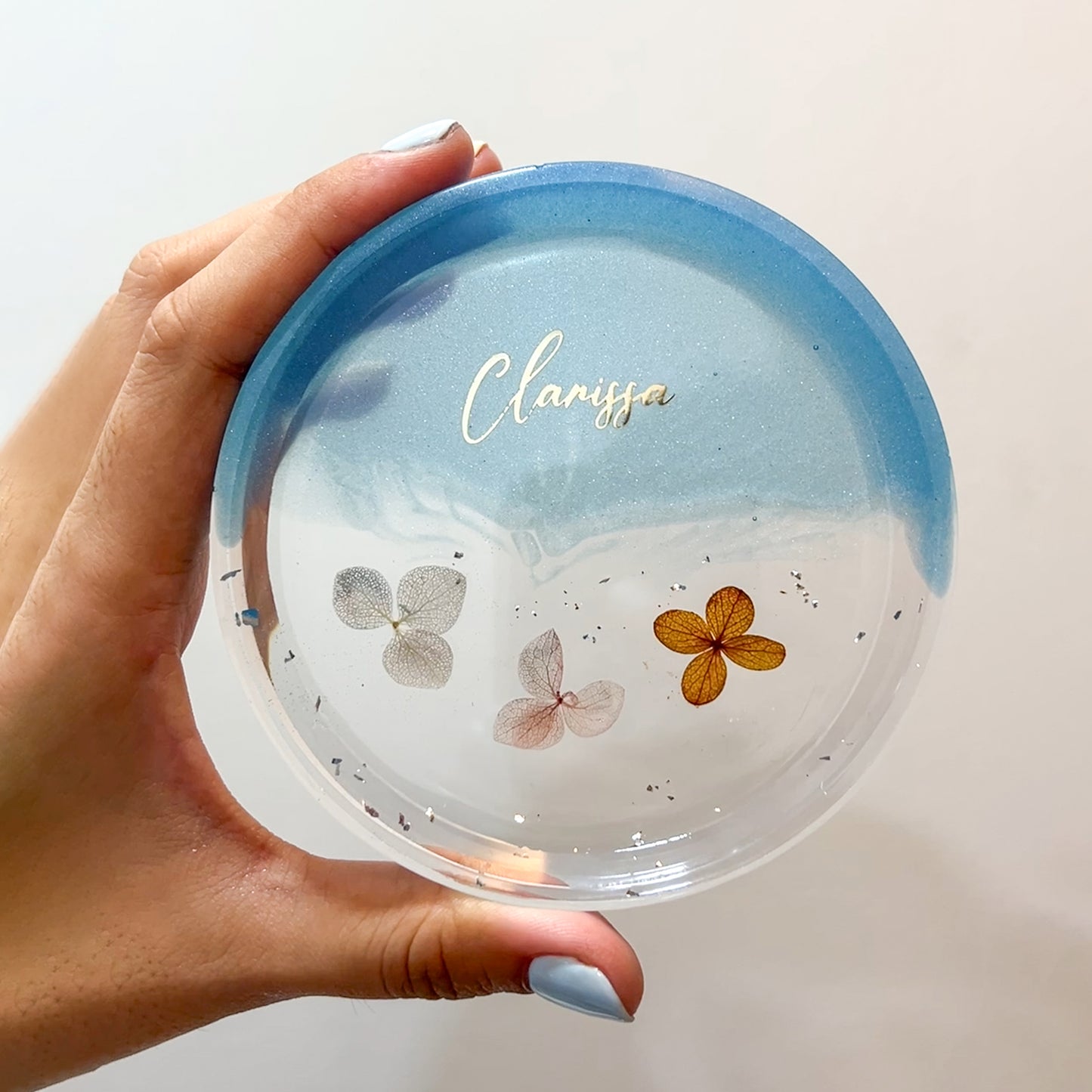 Floral Coaster | Jewellery Tray (Round)