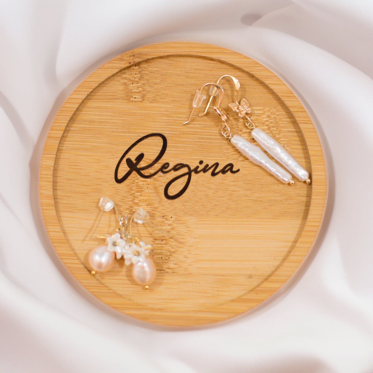 Engraved Wooden Tray (Round)